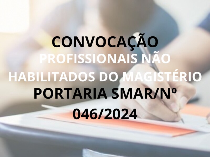PORTARIA/SMAR/SUB.RH Nº 046/2024