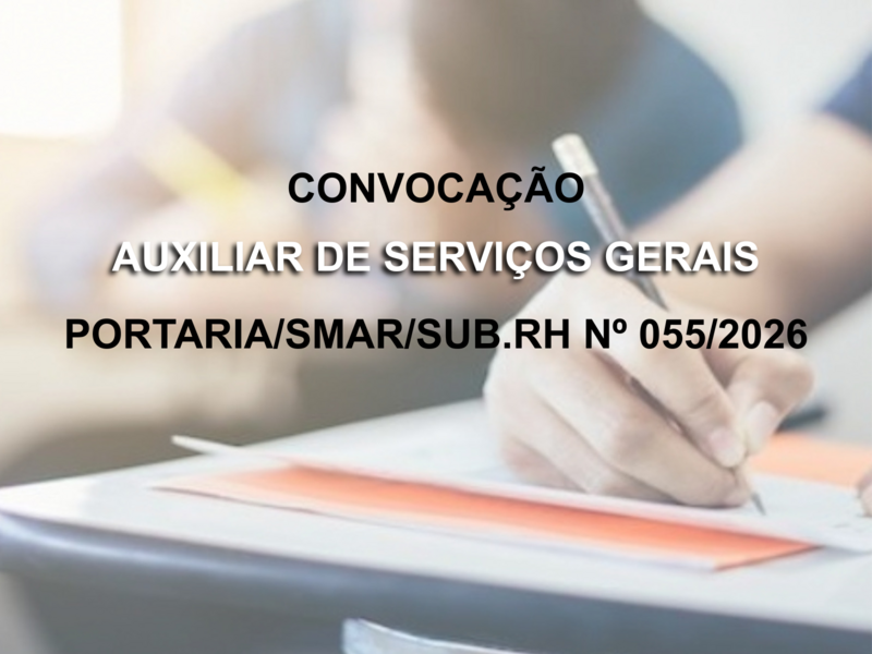 PORTARIA SMAR/SUB.RH N° 055/2026