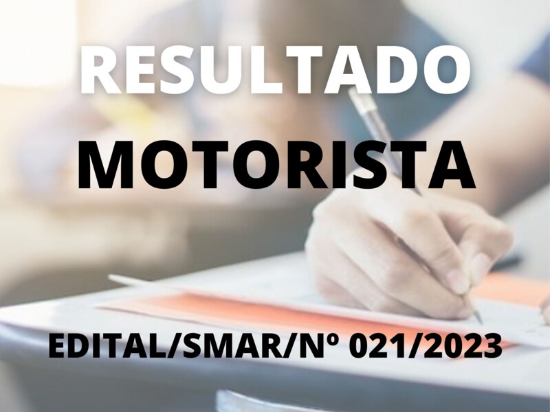 Resultado do Processo Seletivo Simplificado para o cargo de Motorista