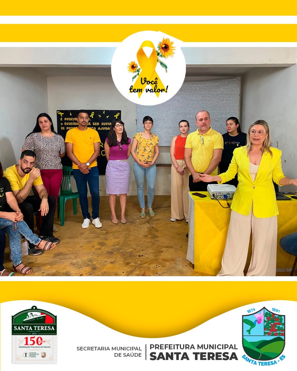 Setembro amarelo: Saúde realiza ação “Bem Estar” no dia 28 de setembro no Caps 1