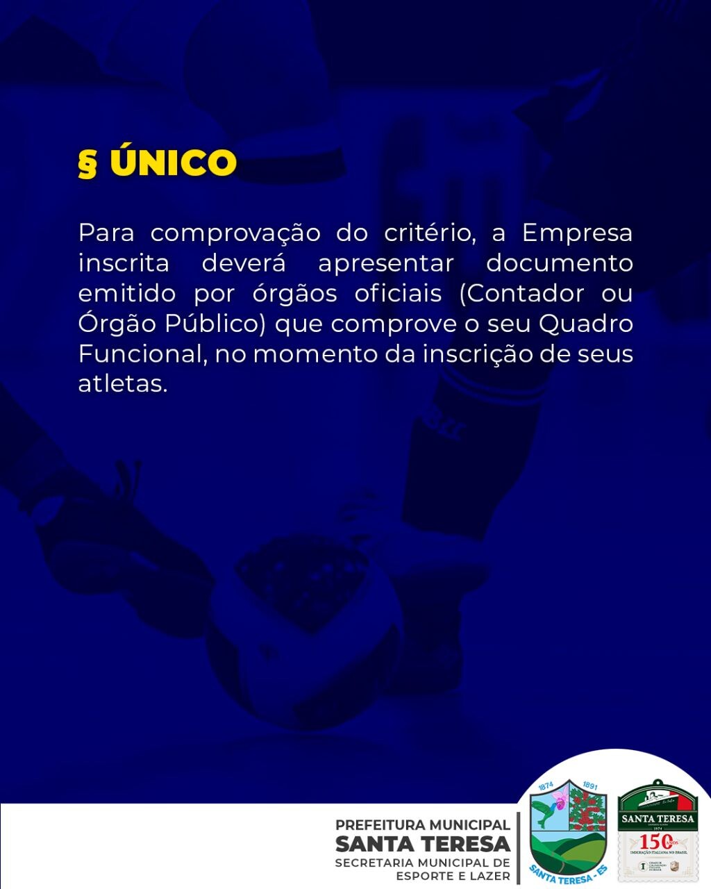 Confira os critérios para inscrição do Campeonato Municipal de Futsal de Empresas 2023