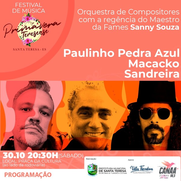 Renato Teixeira e Paulinho Pedra Azul no Festival Primavera Teresense