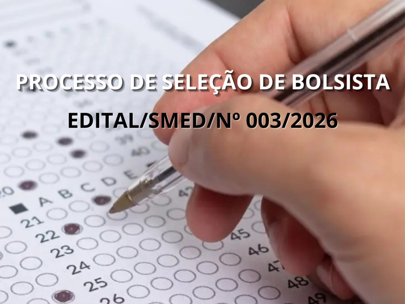 EDITAL/SMED/Nº 003/2026 