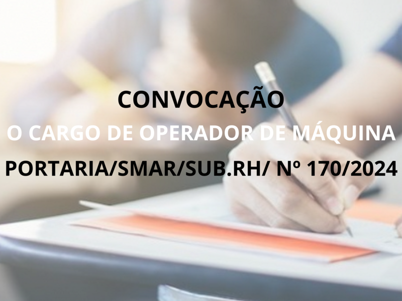 PORTARIA/SMAR/SUB.RH/ Nº 170/2024