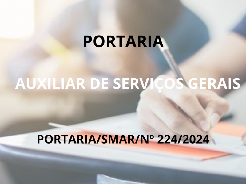 PORTARIA/SMAR/SUB.RH/ Nº 224/2024.