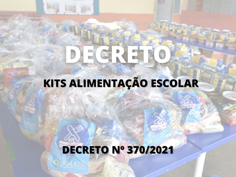 Kits alimentação escolar 