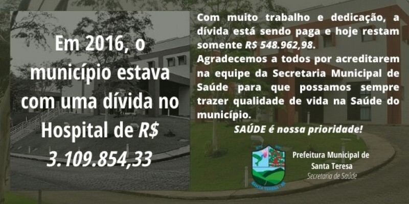 Prefeitura reduz consideravelmente dívida com Hospital Madre Regina