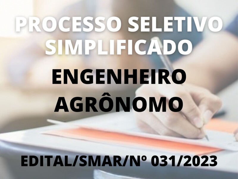 Processo Seletivo Simplificado para Engenheiro Agrônomo