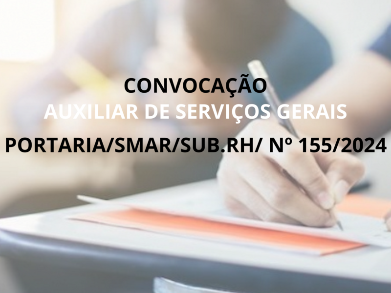 PORTARIA/SMAR/SUB.RH Nº 155/2024
